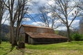 Rustic Old Barn in the Woods Ã¢â¬â Virginia, USA Royalty Free Stock Photo